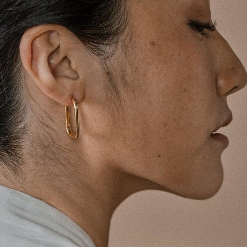 Pyla Hoop Earrings - 18K Gold Vermeil image