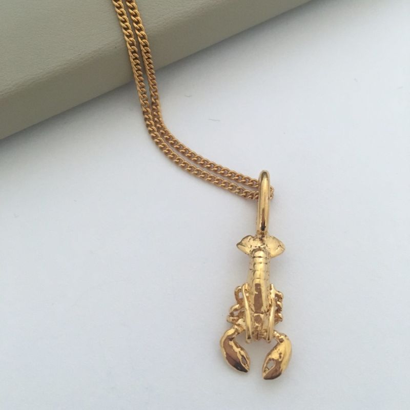 Lobster Yellow Gold Plated Necklace image