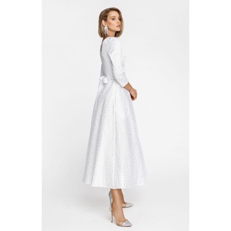 Jacquard Dress Alyzee White image