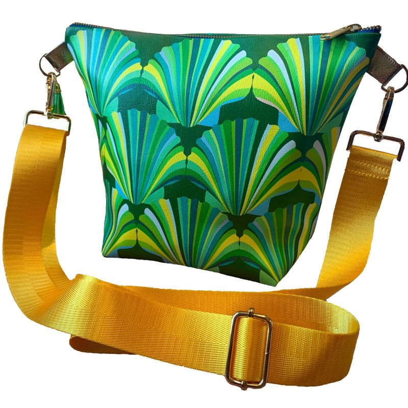 Green Shell Vegan Leather Handbag image