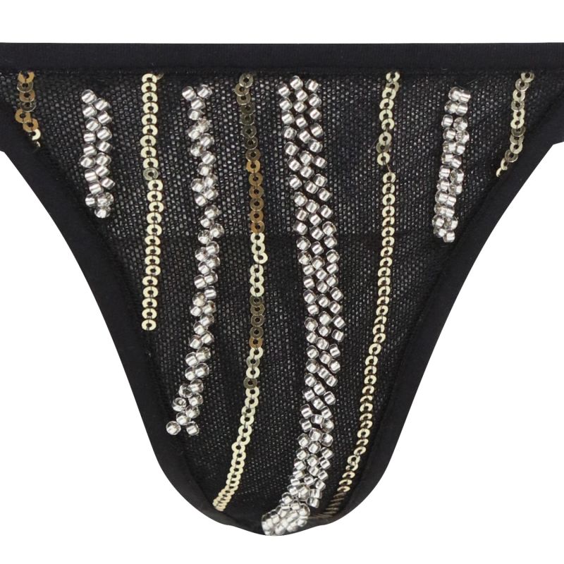 Edie Beaded Glitter Thong image