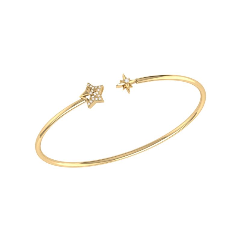 Starry Night Cuff In 14 Kt Yellow Gold Vermeil On Sterling Silver image