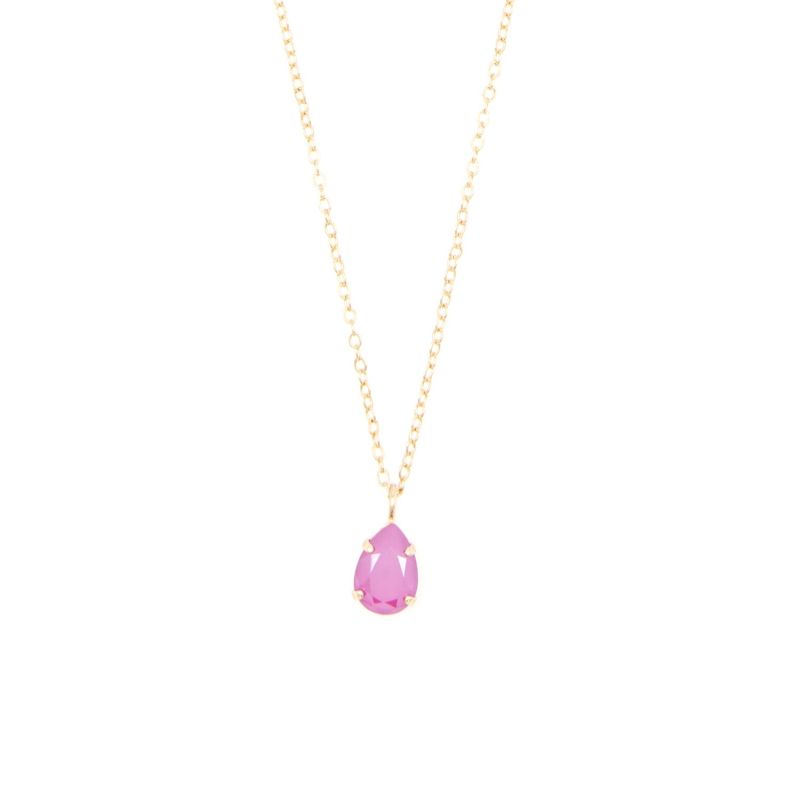 Peony Pink Drop Necklace image