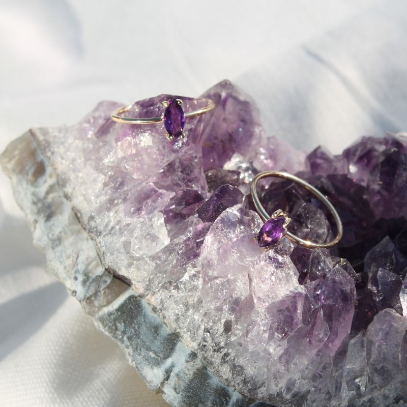 Kissed Amethyst Ring image