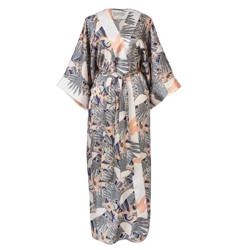 Robe/Swimsuit Cover Up In Exclusive Navy Toucans image