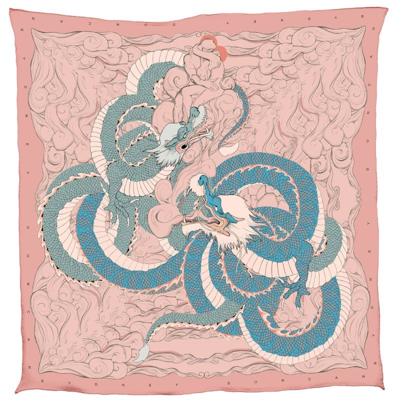 Rodin's Inferno Small Dragon Bandana Scarf image