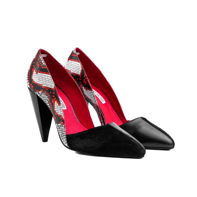 Romera Black & Boa Heels image