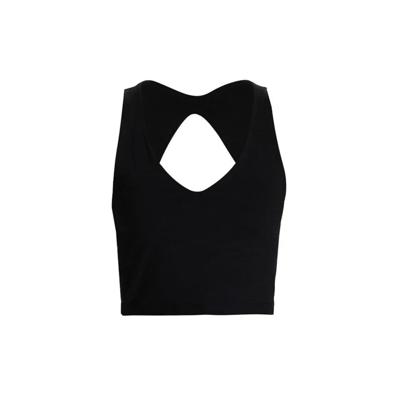 Ronnie Organic Cotton Cutout Tank - Black | LEZAT | Wolf & Badger