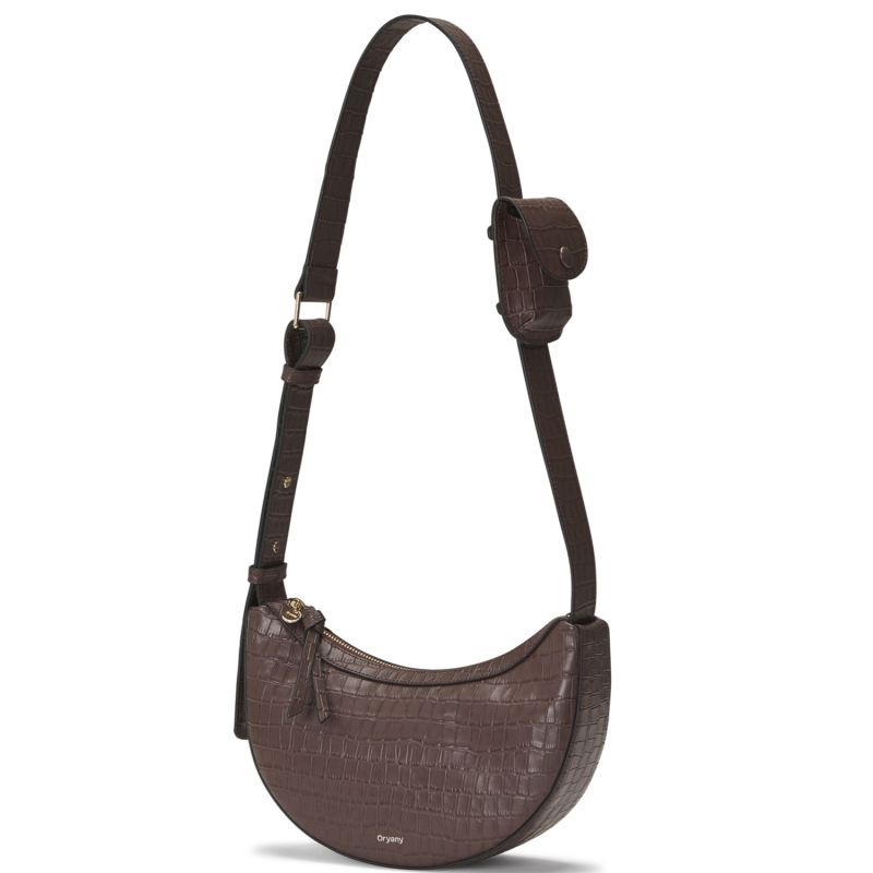 Rookie Croco Crossbody - Deep Brown image