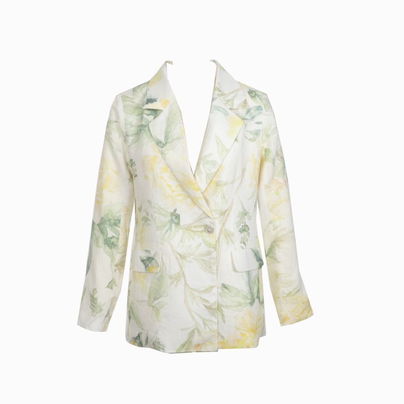 Rosalie Floral Linen Blazer image