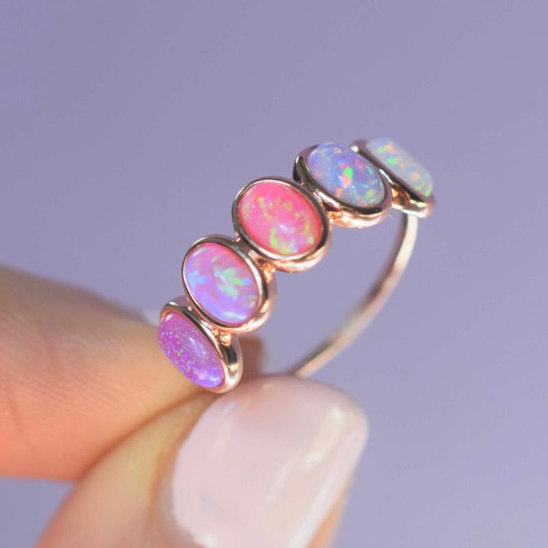 Rose Gold Opal Ombre Candy Band image