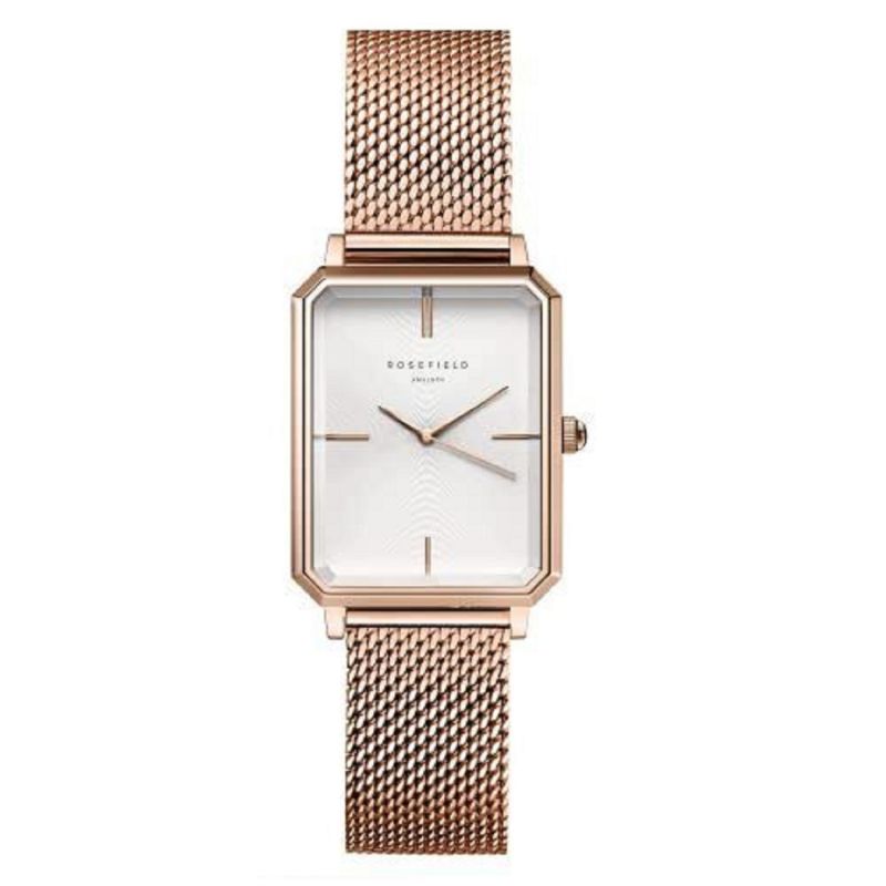 Rosefield Octagon Xs Mesh Rose Gold image