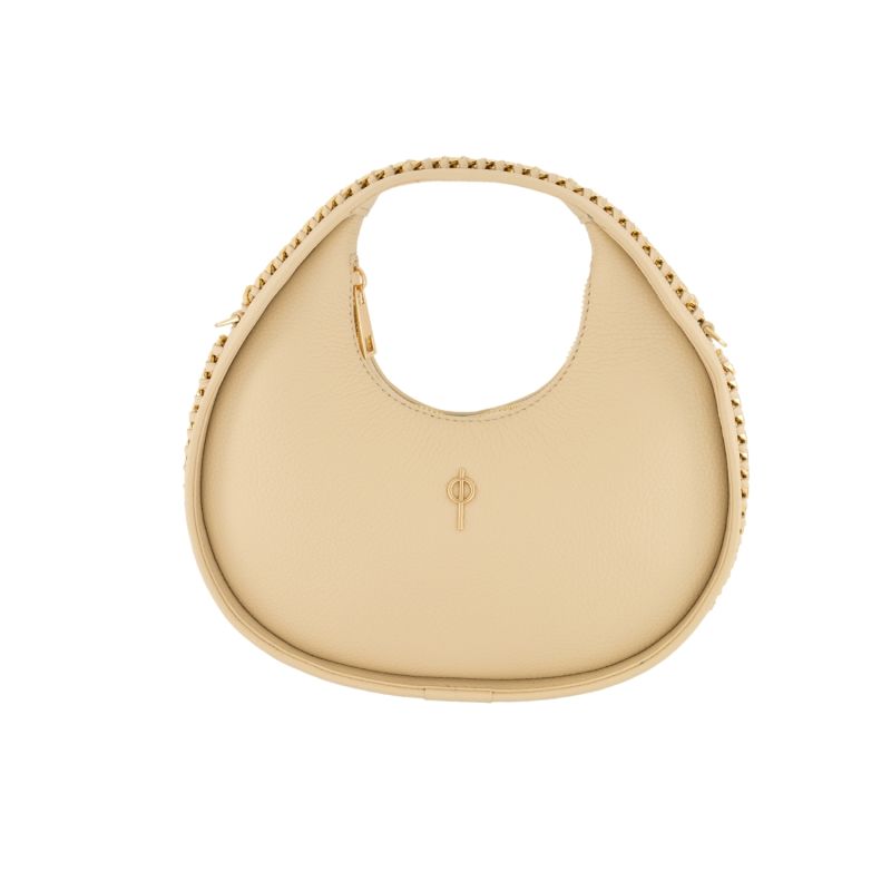 Round Chain Bag Beige image