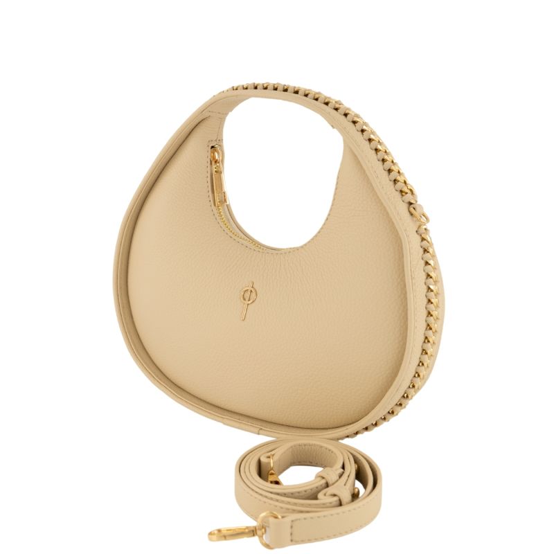 Round Chain Bag Beige image