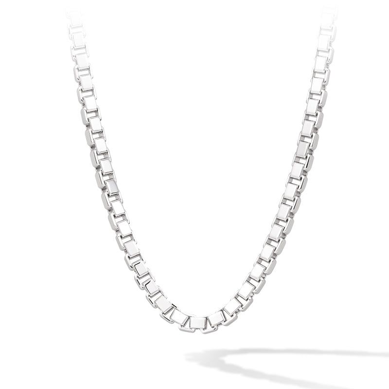 Sterling Silver Box Chain Necklace image