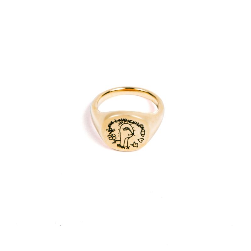 Gold Signet Ring C/O The Real Love Child image