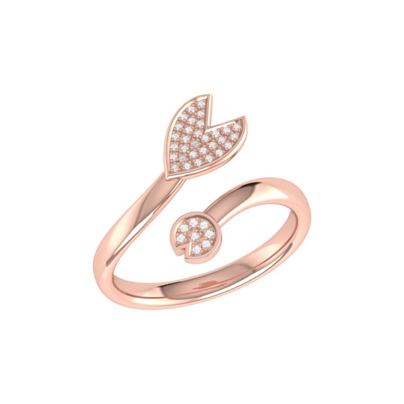 Pac-Man Chase Ring In 14 Kt Rose Gold Vermeil On Sterling Silver image