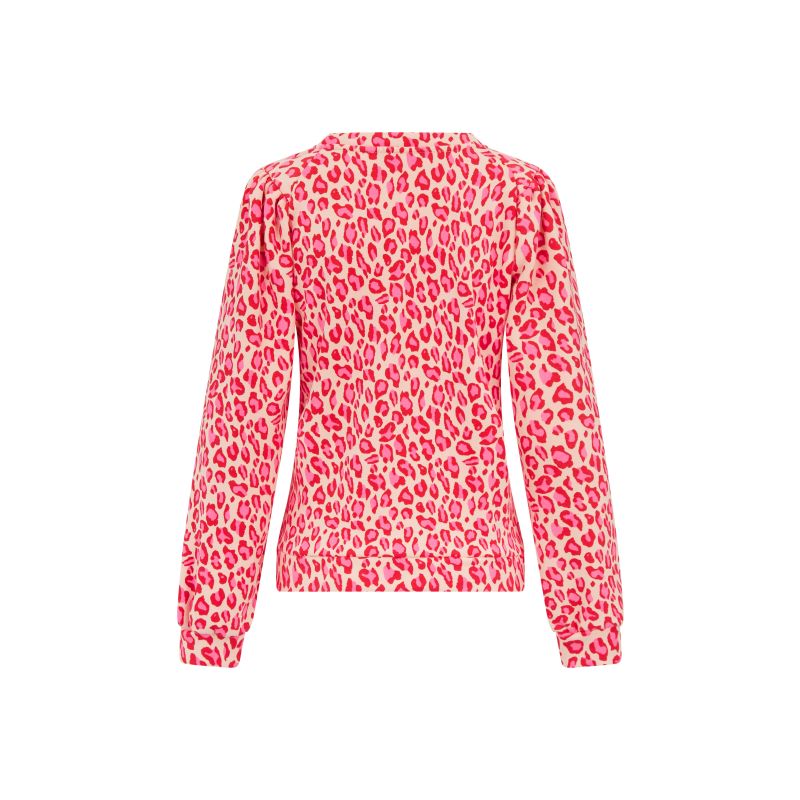 Piper Leopard Jumper - Pink image