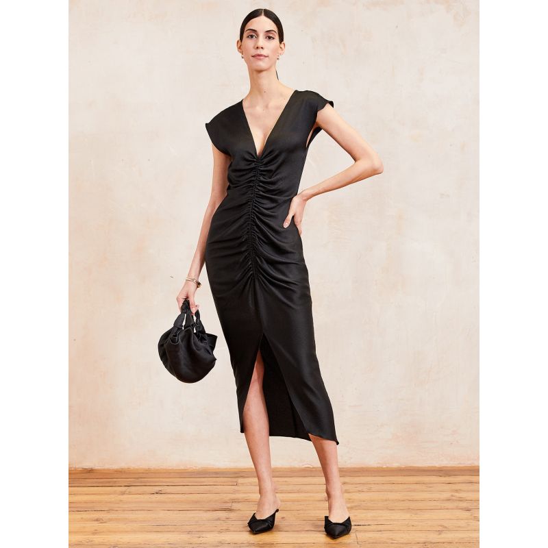 Ruched silk cheap