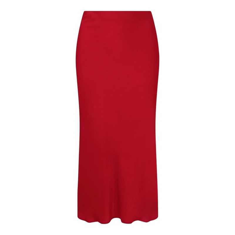 Seren Midi Skirt In Tulip Red image