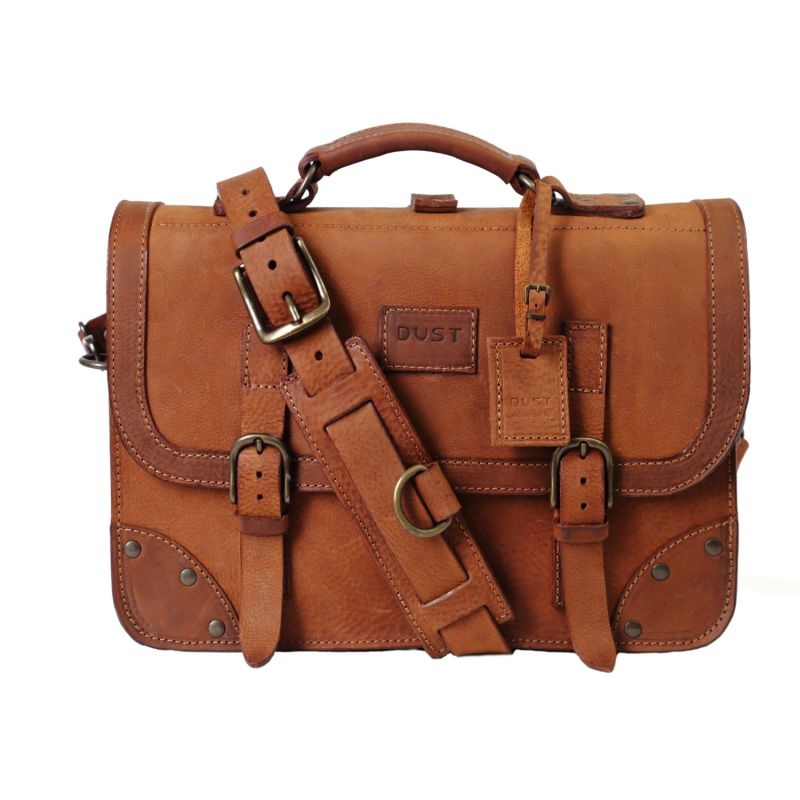 Leather Briefcase In Heritage Brown image