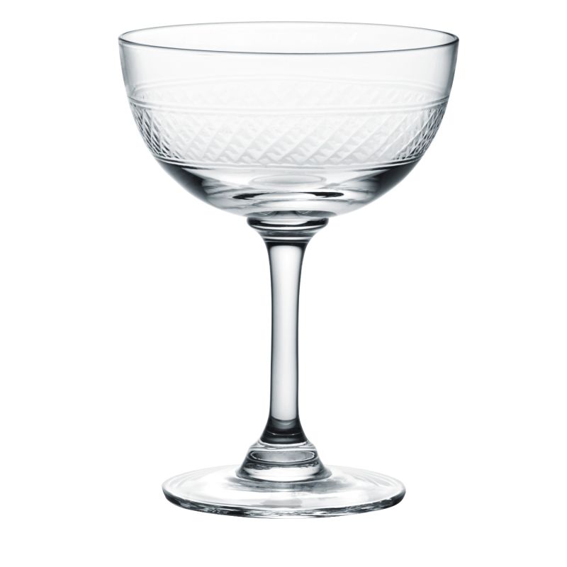 Bands A Pair Of Crystal Champagne Saucers image