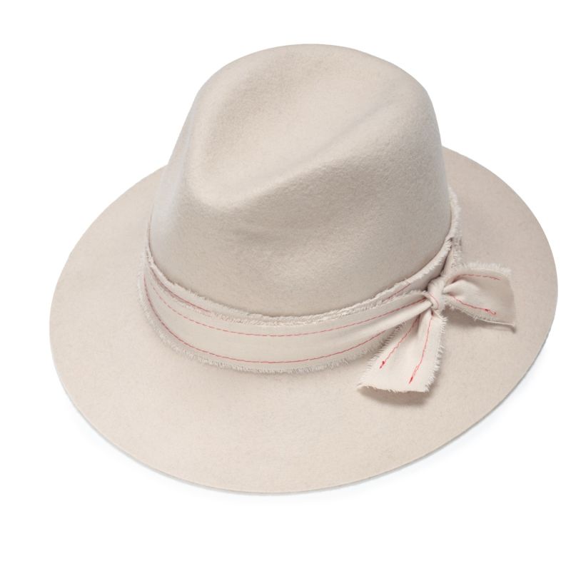 Ivory Felt Fedora Hat image