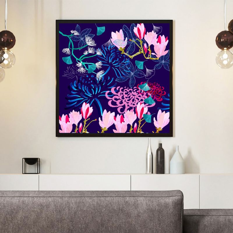 Giclee Print - Midnight Florals image