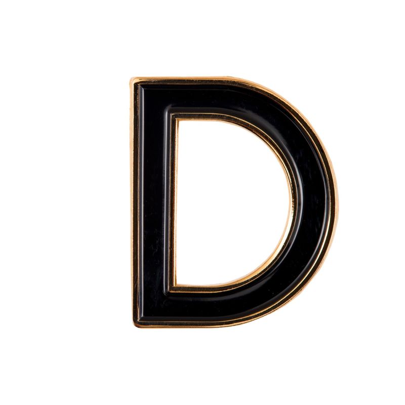 Enamel Letter D Pin image