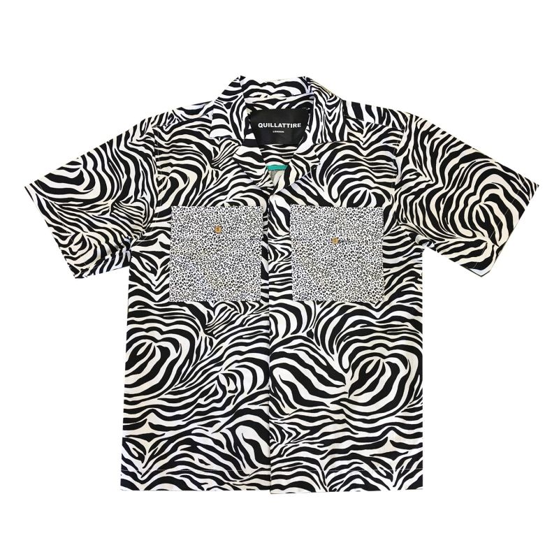 Zebra Print Retro Shirt image