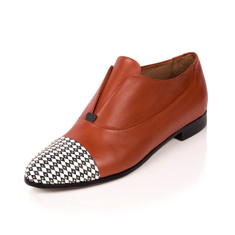 Gaia Women Oxford Shoe - Burnt Orange image