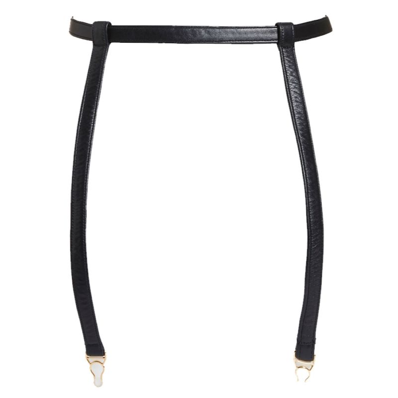 Nina Leather Suspender Belt Garter Belt image