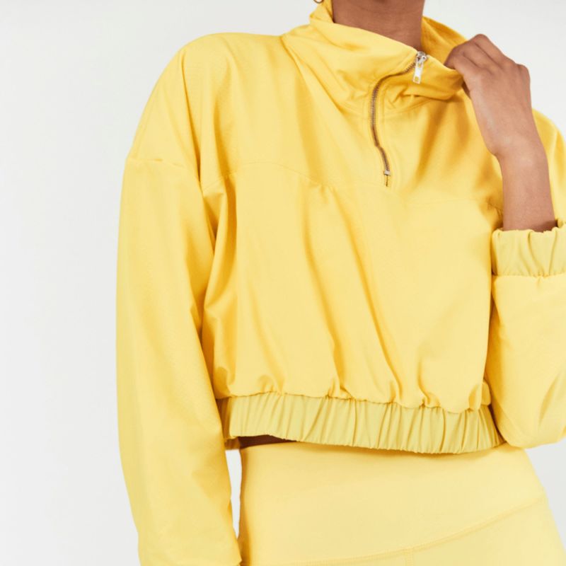 Sadie Cropped Windbreaker -Buttercup image