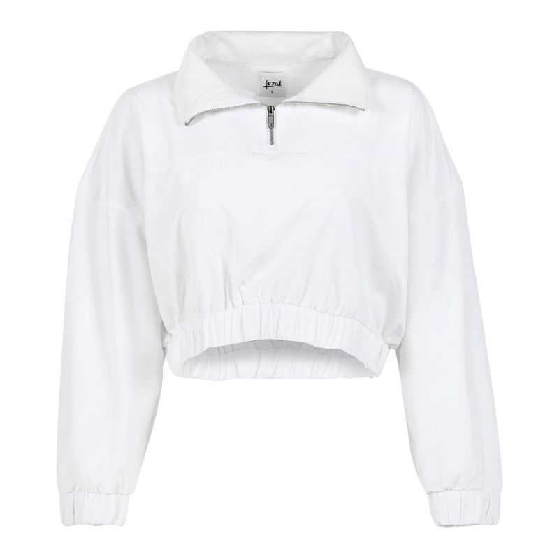 Sadie Cropped Windbreaker -White image