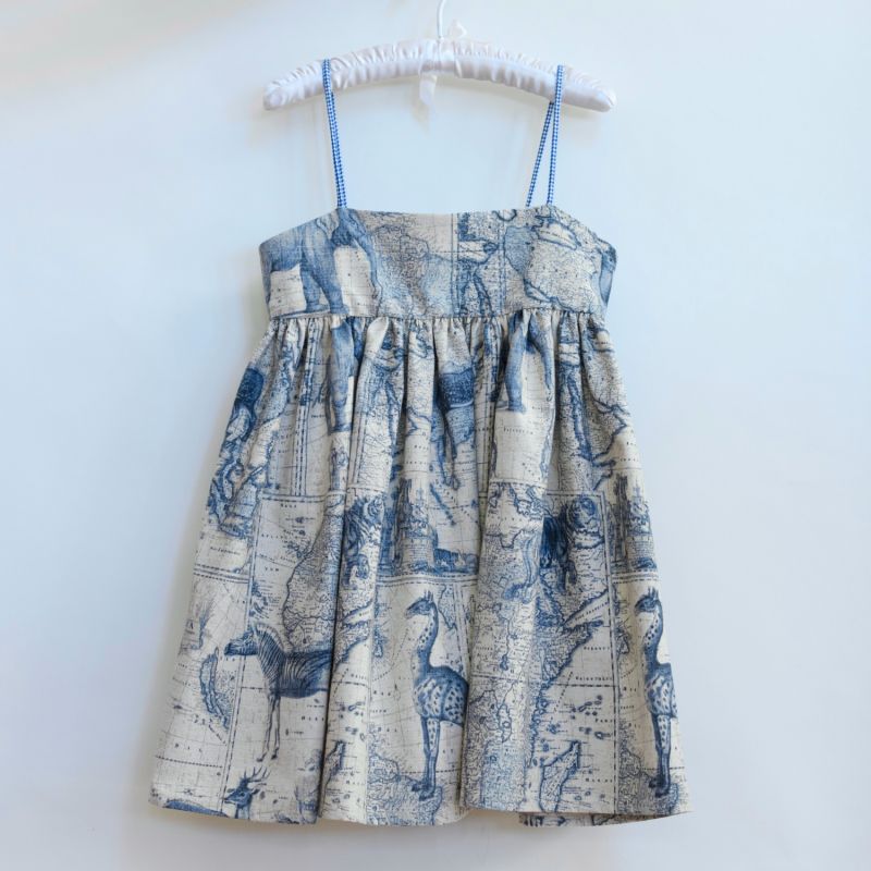 Safari Trot Toile Puff Dress image