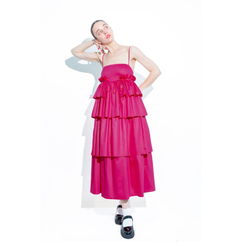 Sakura Fuchsia Pink Maxi Dress image