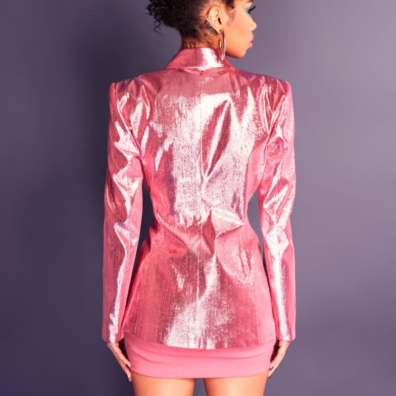 Sasha Blazer - Metallic Pink image