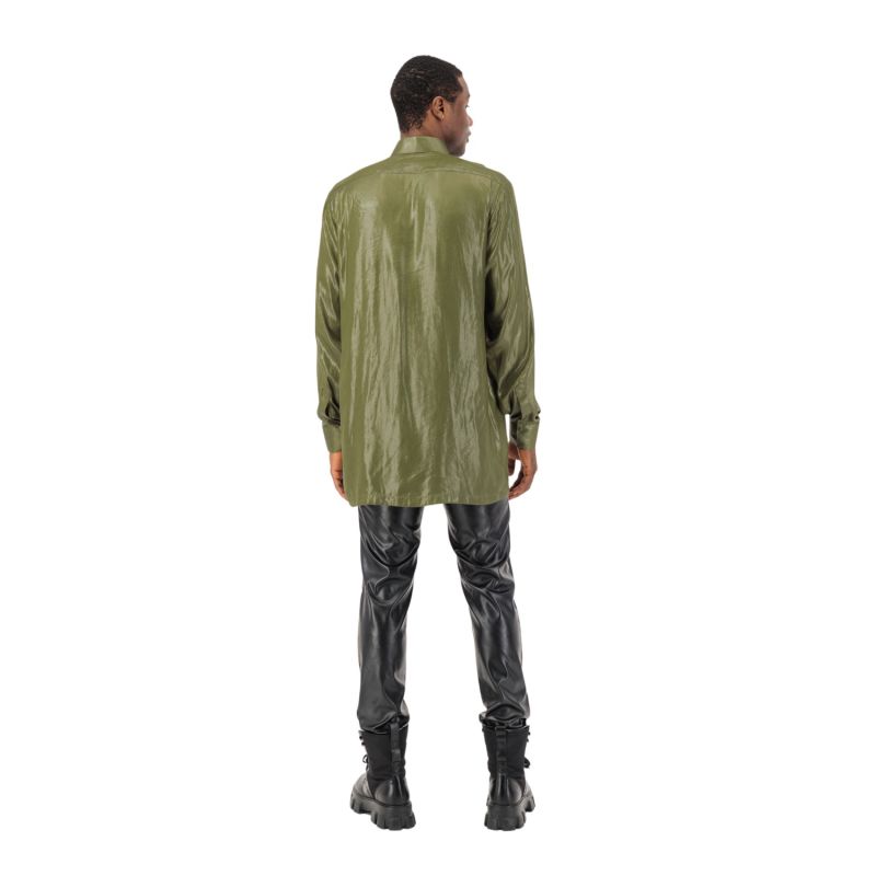 Satin Shirt In Green image