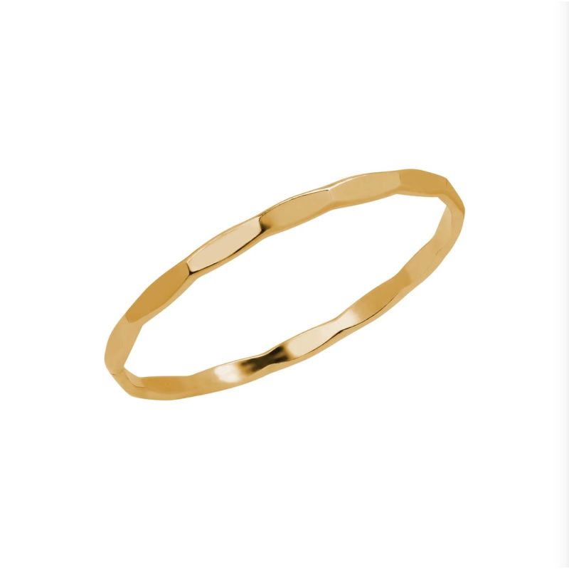 Scallop Wave Ring - Gold image