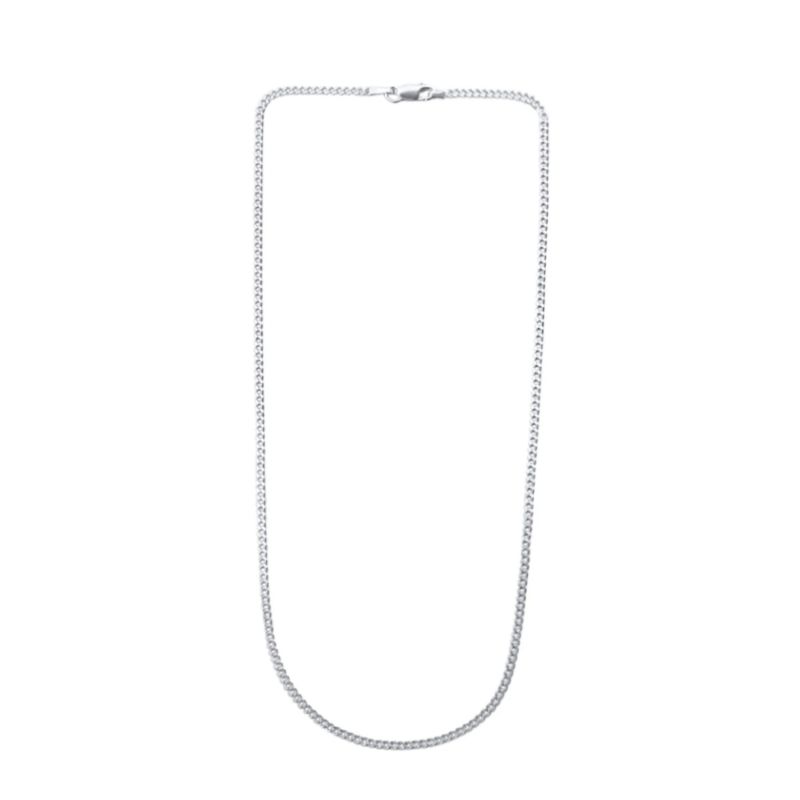 Classic Flat Curb Chain Necklace Choker image