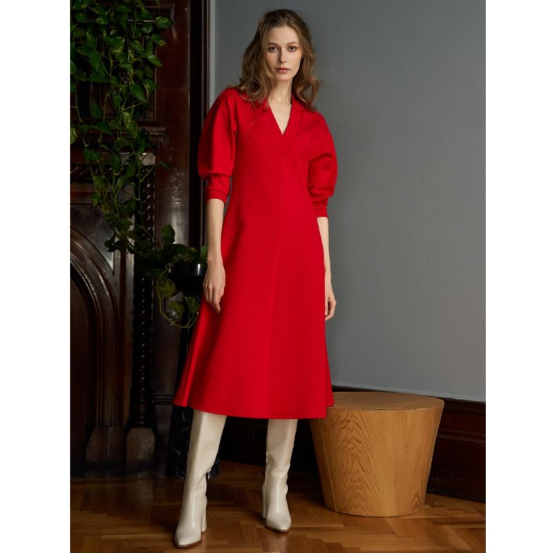 Scarlet Midi Dress In Red image