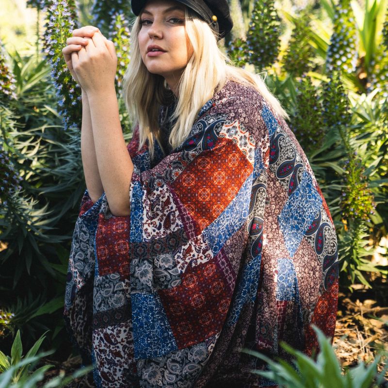 Janice Scarf Print Kimono image