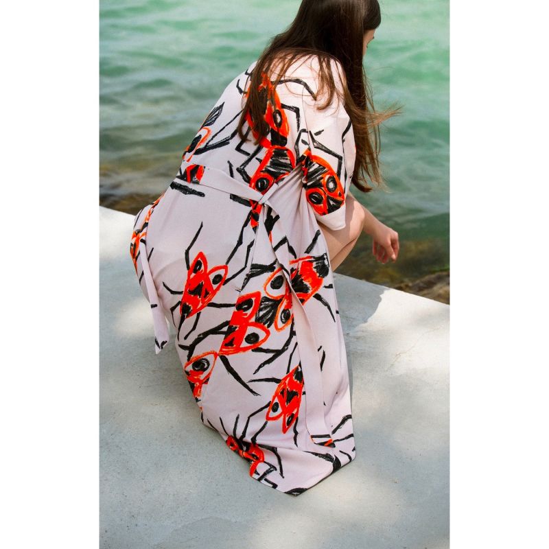Mimicry kimono robe 'big firebugs' image