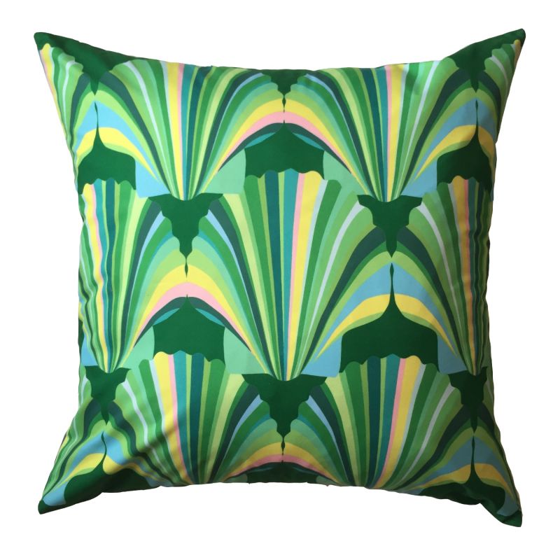 Green Weatherproof Shell Deco Cushion image