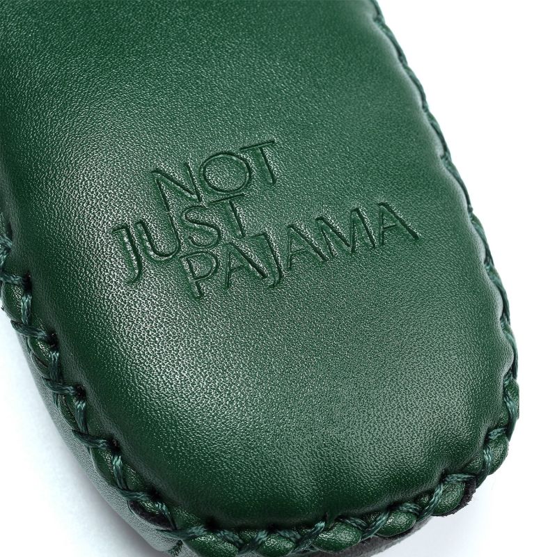 Women Classic Handmade Slippers - Green image