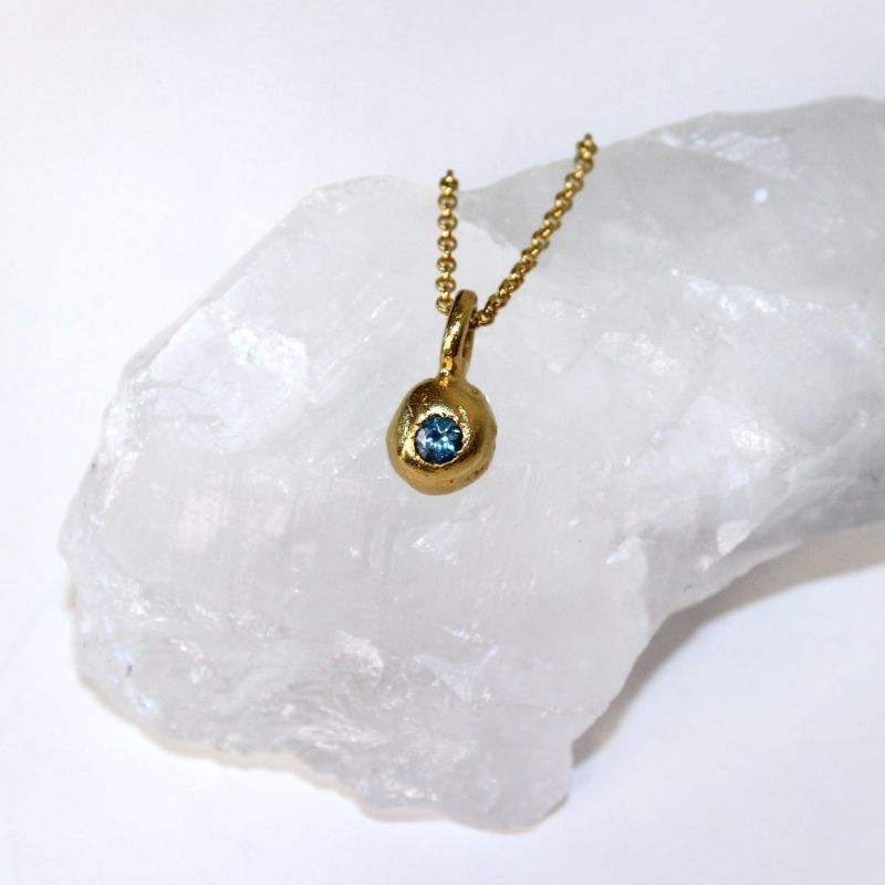 Sentio Aquamarine Birthstone Necklace - Pisces - March image