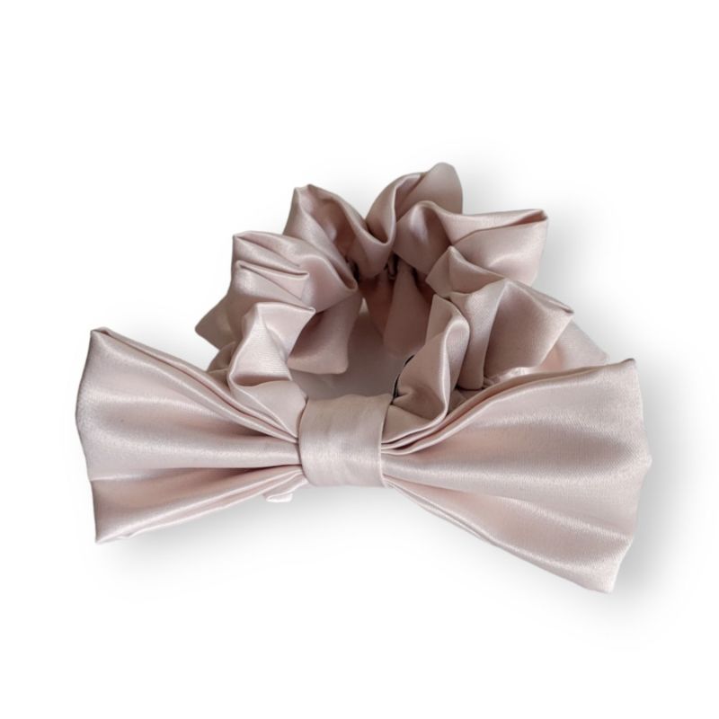 Serena Scrunchie - Pink Champagne Satin image