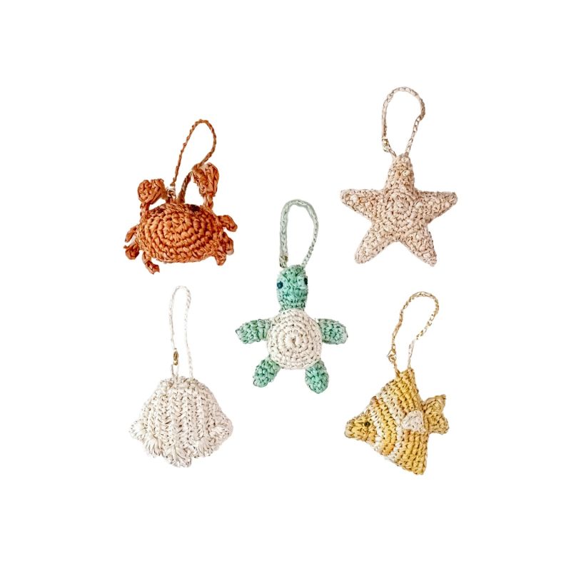 Turtle Bag Charm - Crochet Animal Keychains | Likha