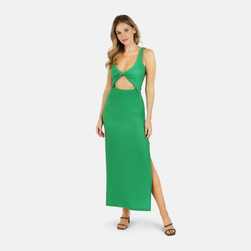 Krista Twist Dress - Green image