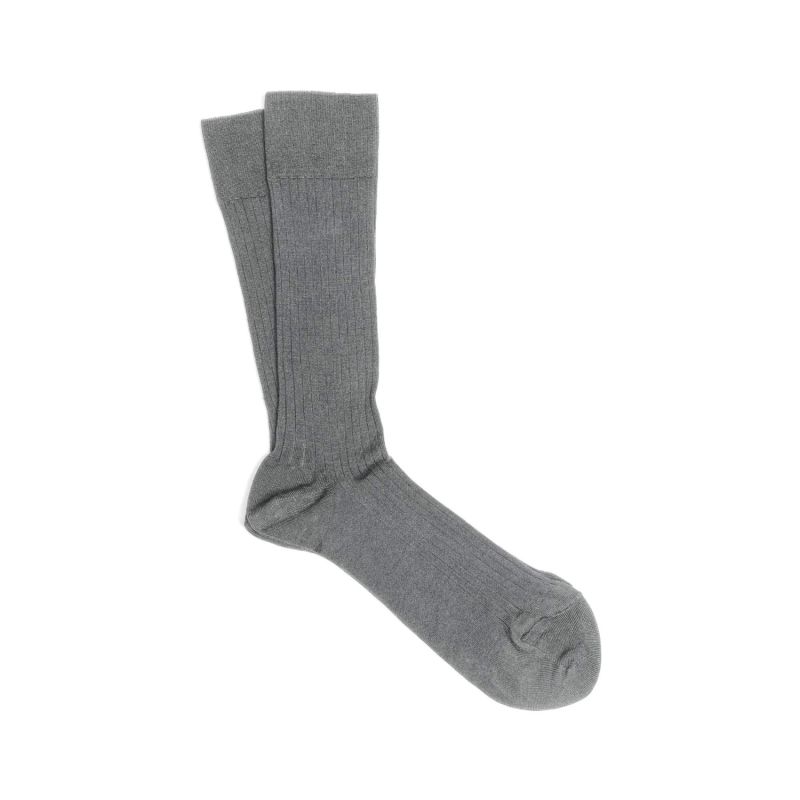 3 Pack Scottish Lisle Cotton Socks Light Grey André image